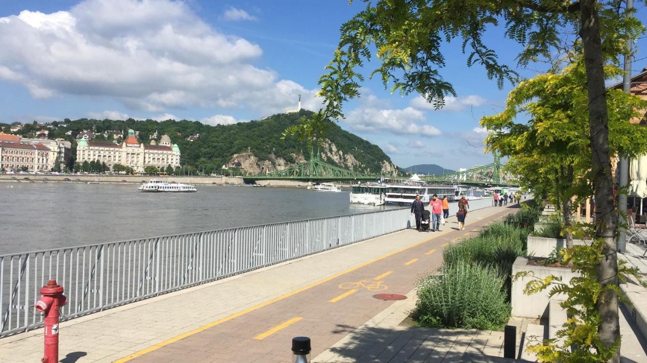Riverside Balcony Apartment With View To Danube Budapest Kültér fotó